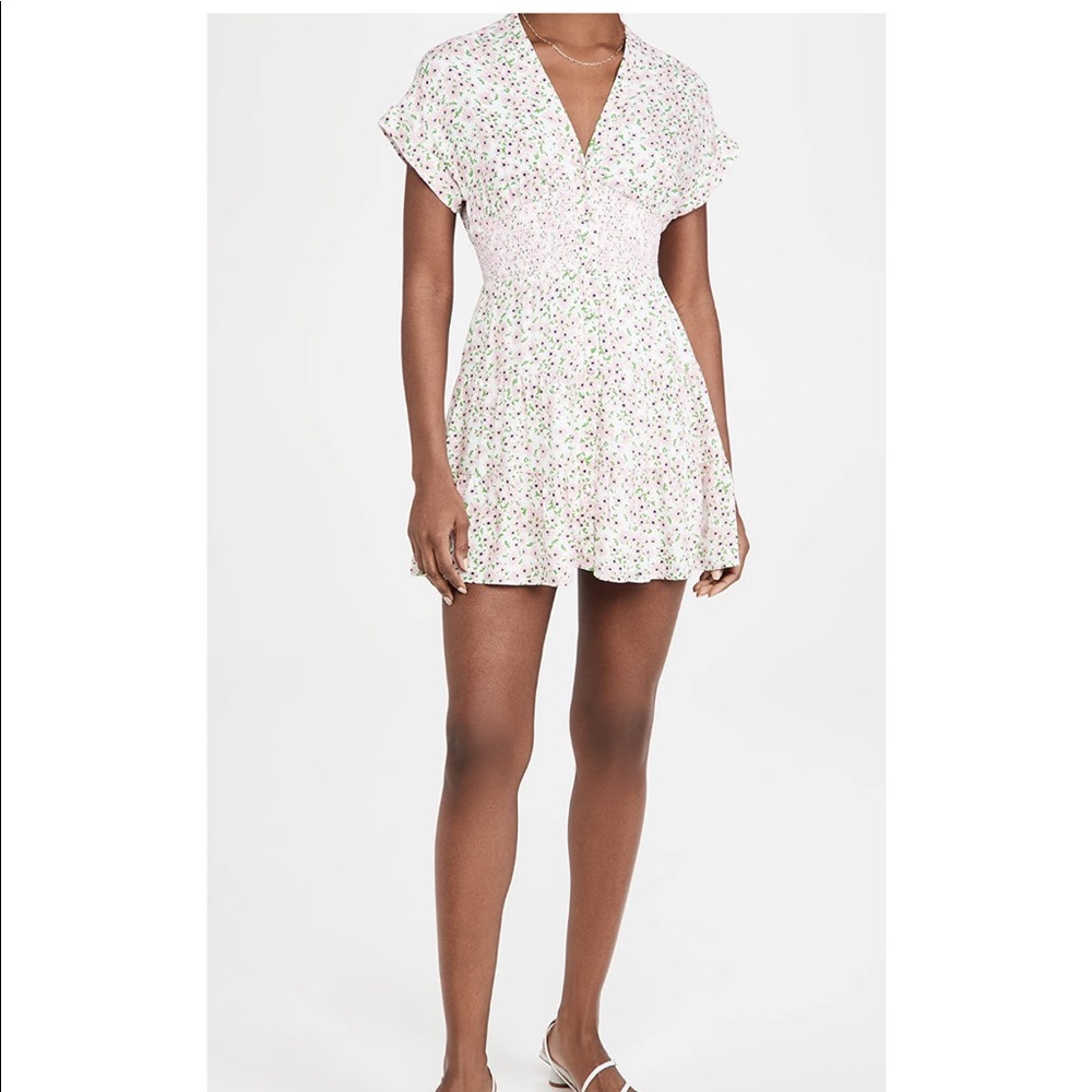 Alice and Olivia keela smocked dress NWOT